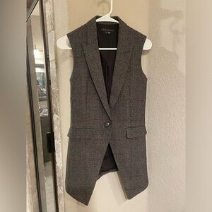 Theory houndstooth print vest size 00